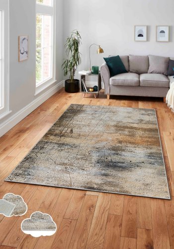 TEPPI ASR gulvtppe, m. mnster, rektangulr - multifarvet polyester (180x280)