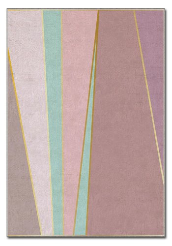 TEPPI ASR gulvtppe, m. mnster, rektangulr - multifarvet polyester (160x230)