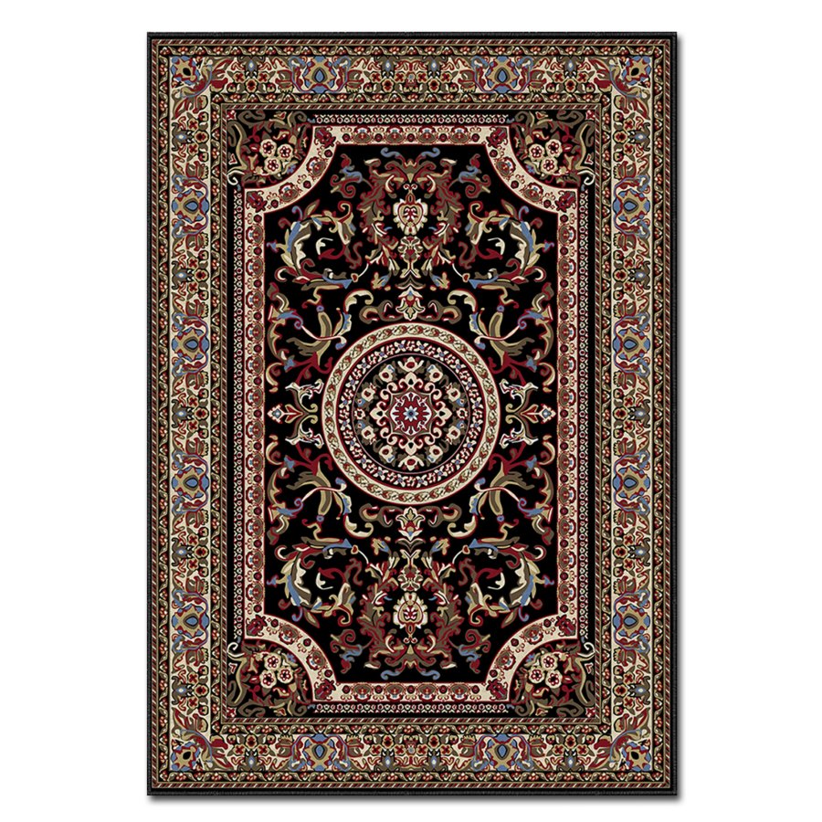 TEPPI ASR gulvtppe, m. mnster, rektangulr - multifarvet polyester (160x230)