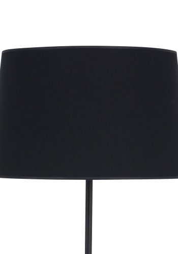 TK Maja gulvlampe - sort stof og sort metal