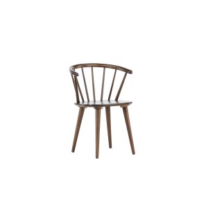 VENTURE DESIGN Bobby spisebordsstol, m. armln - mocca gummitr