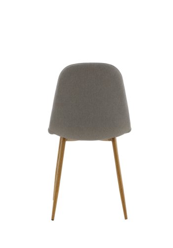 VENTURE DESIGN Polar spisebordsstol - gr polyester og eik i stl