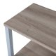 VENTURE DESIGN Rise sidebord, m. 1 hylle - papirlaminat i naturlig ask og grtt stl (45x30)