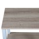 VENTURE DESIGN Rise sidebord, m. 1 hylle - papirlaminat i naturlig ask og grtt stl (45x30)