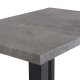 VENTURE DESIGN Rise sidebord, m. 1 hylle - betonggr papirlaminat og svart stl (45x30)