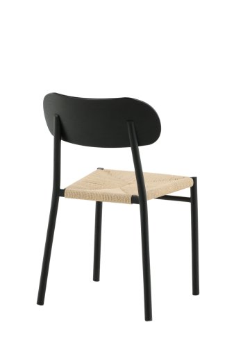 VENTURE DESIGN Polly spisestuestol - rotting og sort MDF med finér/metall