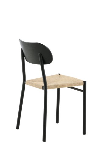 VENTURE DESIGN Polly spisestuestol - rotting og sort MDF med finér/metall