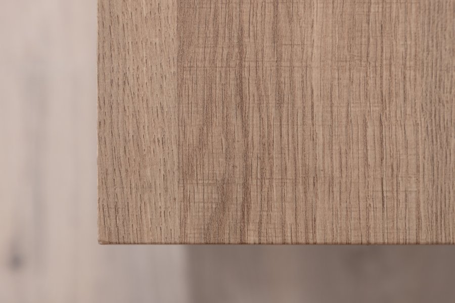 VENTURE DESIGN Rise sidebord, m. 1 hylle - papirlaminat i naturaske og grtt stl (110x30)