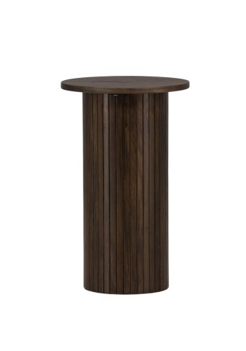 VENTURE DESIGN Bianca sidebord, rundt - mokkafiner (40)