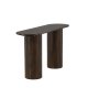 VENTURE DESIGN Bianca konsollbord, ovalt - mokkafiner (130x40)