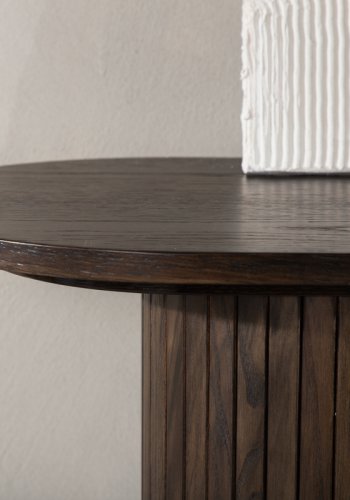 VENTURE DESIGN Bianca konsollbord, ovalt - mokkafiner (130x40)