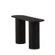 VENTURE DESIGN Bianca konsollbord, ovalt - svart finer (130x40)