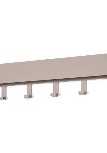 SPINDER DESIGN Dax Play 5 klesstativ, m. 5 kroker og hylle - silkeaktig taupe stl