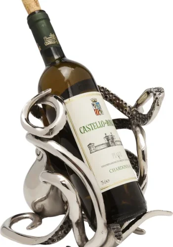 KARE DESIGN Octopus flaskeholder - slv aluminium