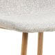 ACT NORDIC Celia spisebordstol - lysegr stoff og eikfoliert stl