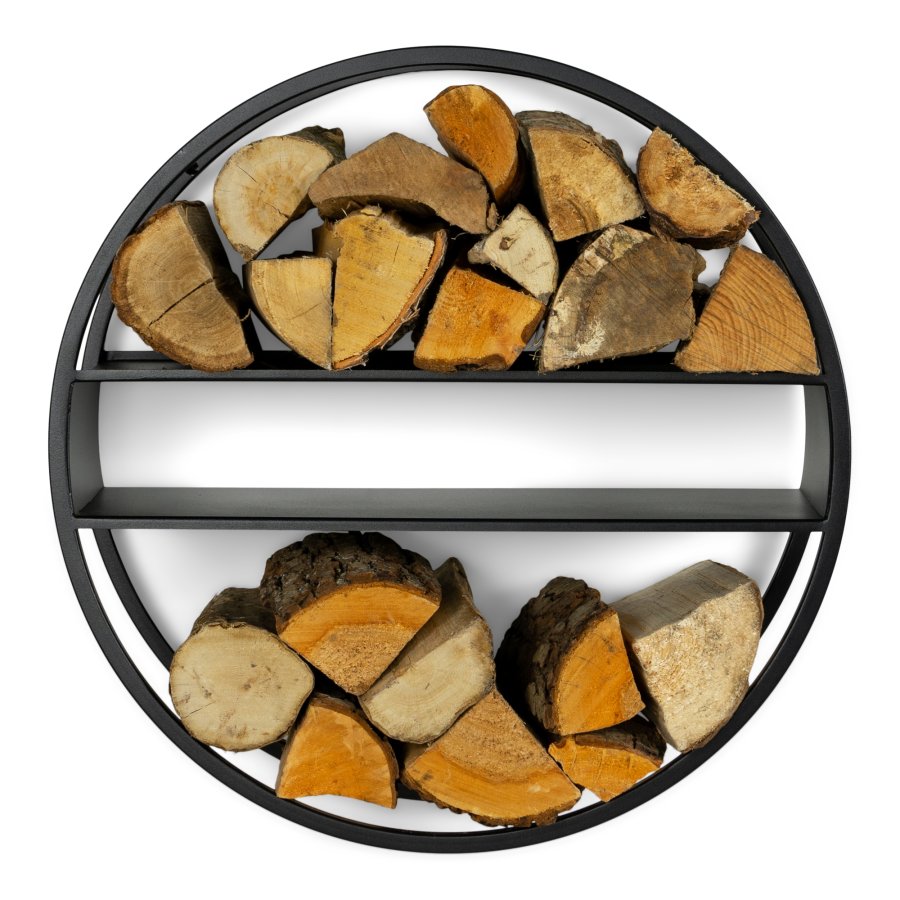 SPINDER DESIGN Timber Tumbler S brndeholder, vghngt, rund - sort stl (60)