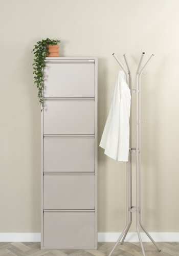 SPINDER DESIGN BILLY 5 skoskap, m. 5 drer - silkeaktig taupe stl