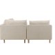 VENTURE DESIGN Zero hjrnesofa - beige polyester og naturgummitre