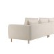 VENTURE DESIGN Zero hjrnesofa - beige polyester og naturgummitre
