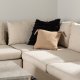 VENTURE DESIGN Zero hjrnesofa - beige polyester og naturgummitre