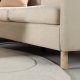 VENTURE DESIGN Zero hjrnesofa - beige polyester og naturgummitre