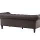VENTURE DESIGN Ätran sofa - mrkebrun PU og gummitre