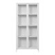 HOUSE NORDIC Brisbane vitrineskap, med 2 glassdrer og 3 hyller - hvitt stl