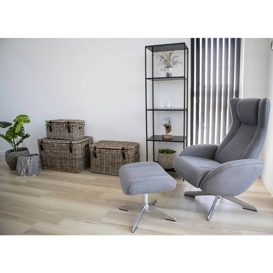 HOUSE NORDIC rektangulr Vita reol, m. 4 hyller - sort melamin og stl