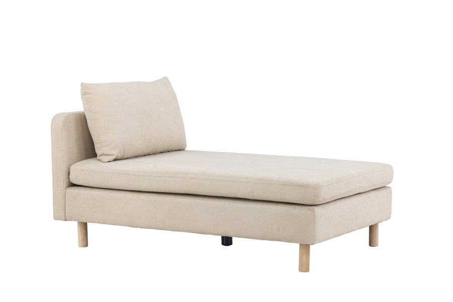 VENTURE DESIGN Zero daybed - beige polyester og naturgummitre