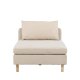 VENTURE DESIGN Zero daybed - beige polyester og naturgummitre