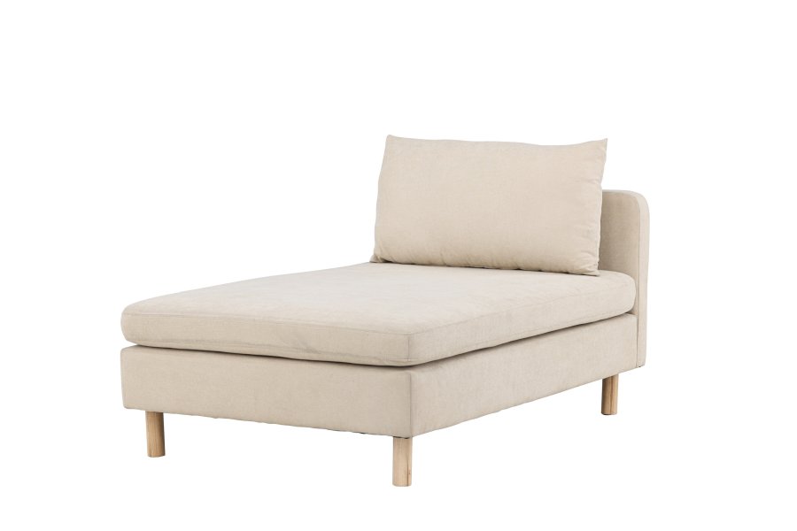 VENTURE DESIGN Zero daybed - beige polyester og naturgummitre