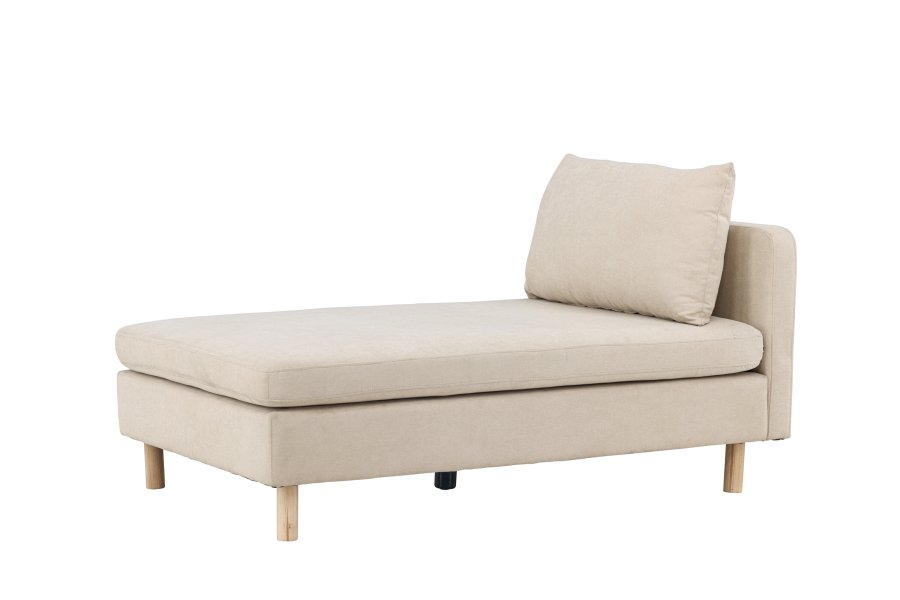 VENTURE DESIGN Zero daybed - beige polyester og naturgummitre