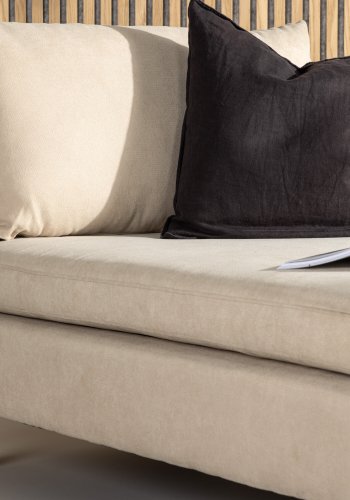 VENTURE DESIGN Zero daybed - beige polyester og naturgummitre