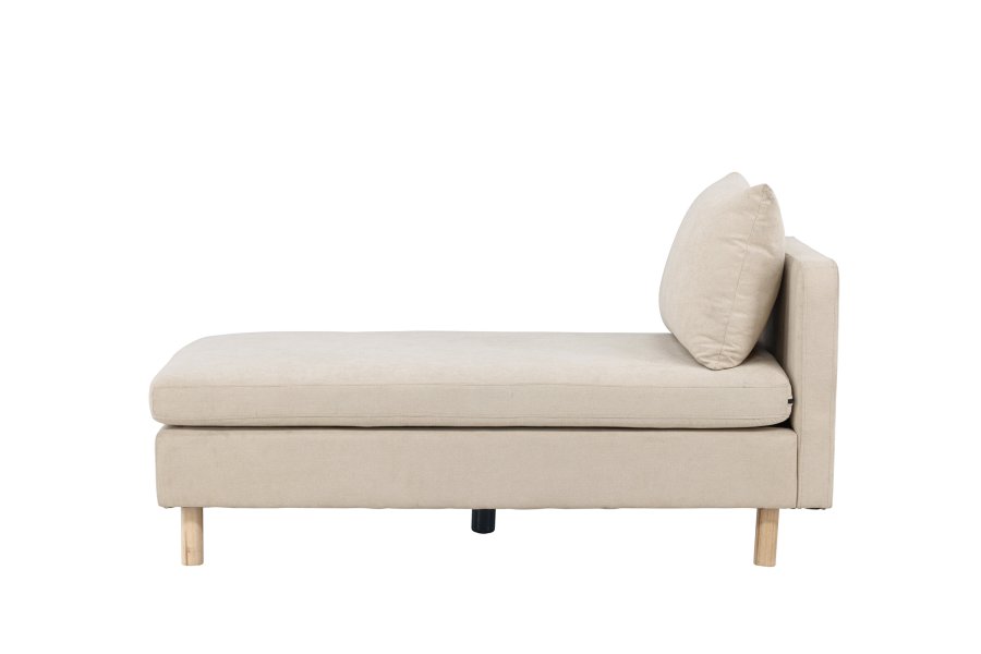 VENTURE DESIGN Zero daybed - beige polyester og naturgummitre