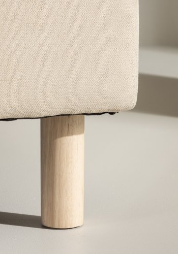 VENTURE DESIGN Zero daybed - beige polyester og naturgummitre