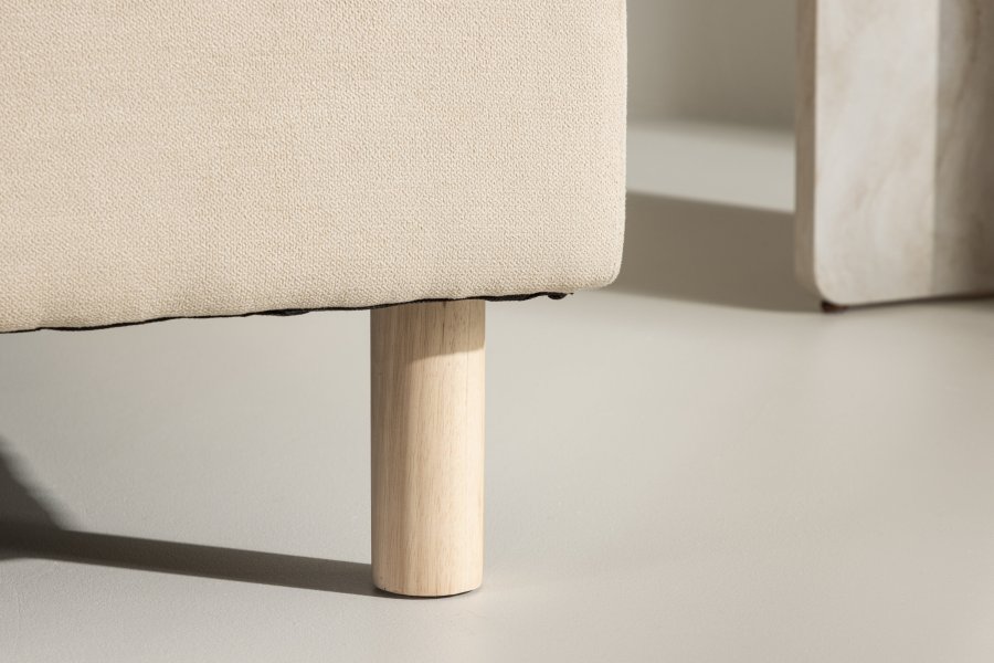 VENTURE DESIGN Zero daybed - beige polyester og naturgummitre