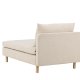 VENTURE DESIGN Zero daybed - beige polyester og naturgummitre