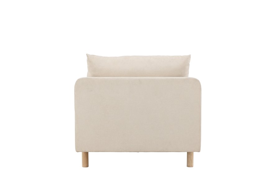 VENTURE DESIGN Zero daybed - beige polyester og naturgummitre