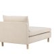 VENTURE DESIGN Zero daybed - beige polyester og naturgummitre