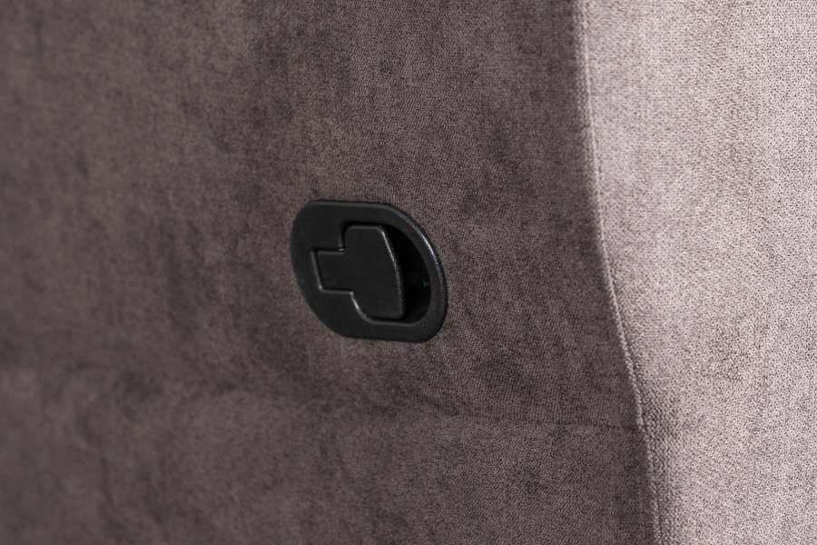 VENTURE DESIGN Taranto hvilestol, m. armlen - brun polyester og metall