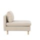 VENTURE DESIGN Zero lenestol - beige polyester og naturgummitre