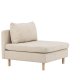 VENTURE DESIGN Zero lenestol - beige polyester og naturgummitre