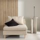 VENTURE DESIGN Zero lenestol - beige polyester og naturgummitre