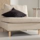 VENTURE DESIGN Zero lenestol - beige polyester og naturgummitre