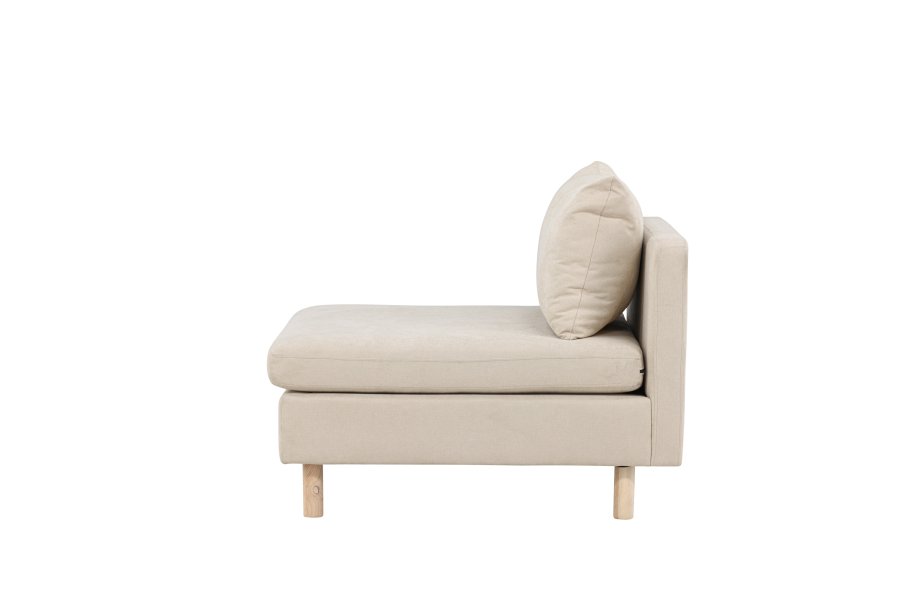 VENTURE DESIGN Zero lenestol - beige polyester og naturgummitre
