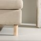 VENTURE DESIGN Zero lenestol - beige polyester og naturgummitre