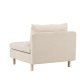 VENTURE DESIGN Zero lenestol - beige polyester og naturgummitre