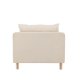VENTURE DESIGN Zero lenestol - beige polyester og naturgummitre