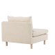 VENTURE DESIGN Zero lenestol - beige polyester og naturgummitre