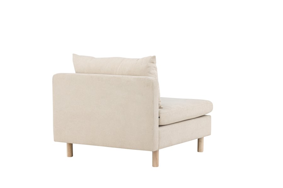 VENTURE DESIGN Zero lenestol - beige polyester og naturgummitre